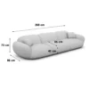Bouclé 4-Sitzer Couch Elara – Bild 16
