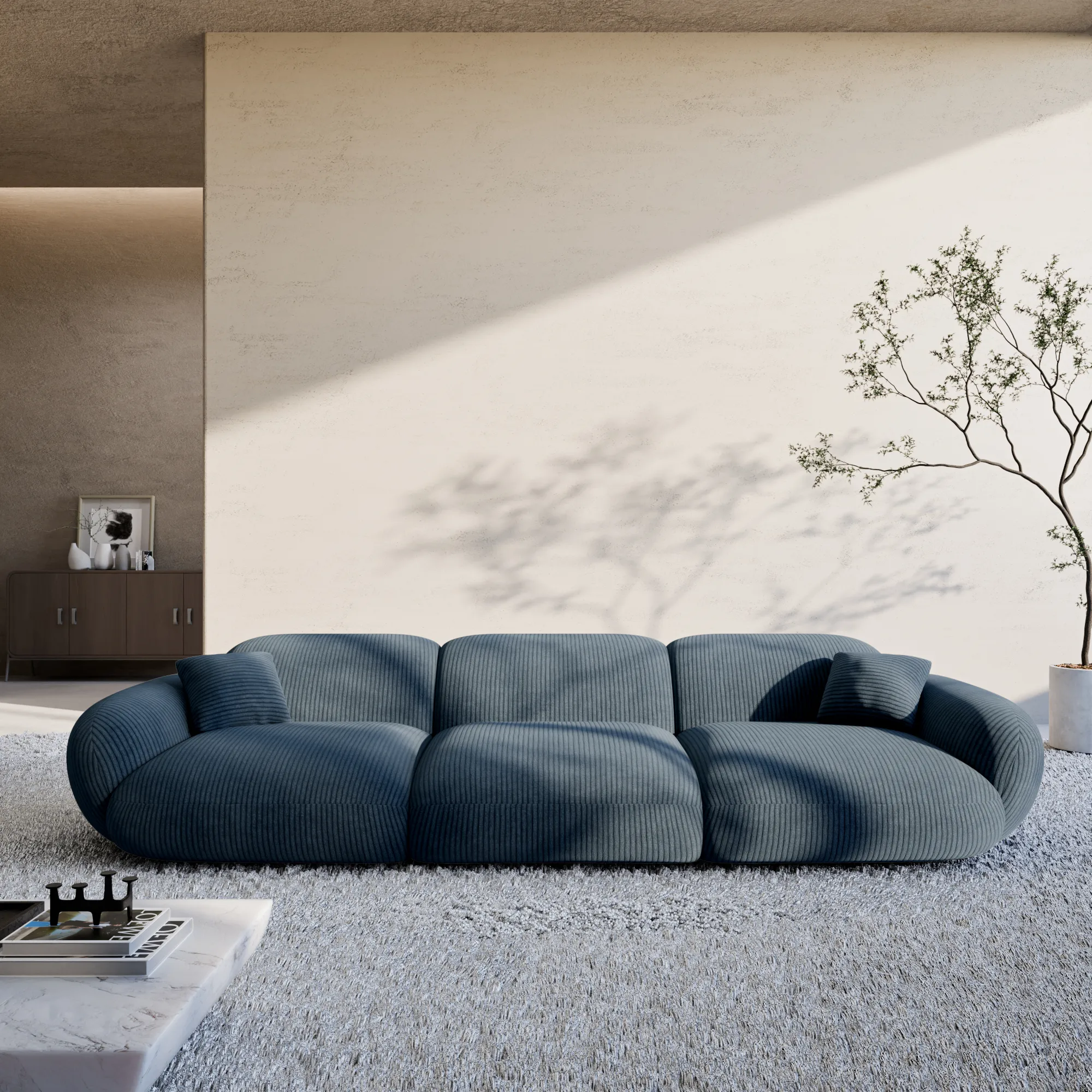 Cord 4-Sitzer Couch Elara – Bild 4