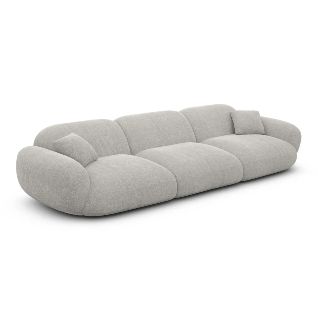 Strukturstoff 4-Sitzer Couch Elara