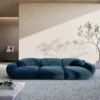 Samtstoff 4-Sitzer Couch Elara