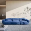 Samtstoff 4-Sitzer Couch Elara – Bild 3