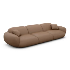 Echtleder 4-Sitzer Couch Elara