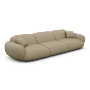 Echtleder 4-Sitzer Couch Elara