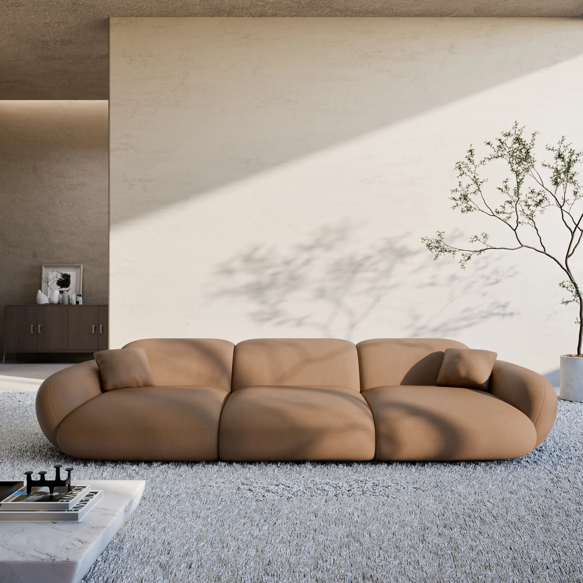 Kunstleder 4-Sitzer Couch Elara – Bild 3