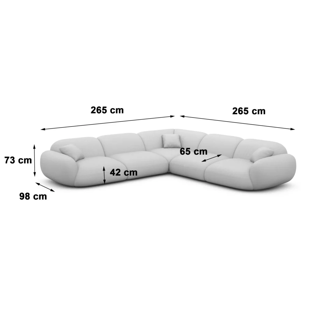 Echtleder Ecksofa Elara