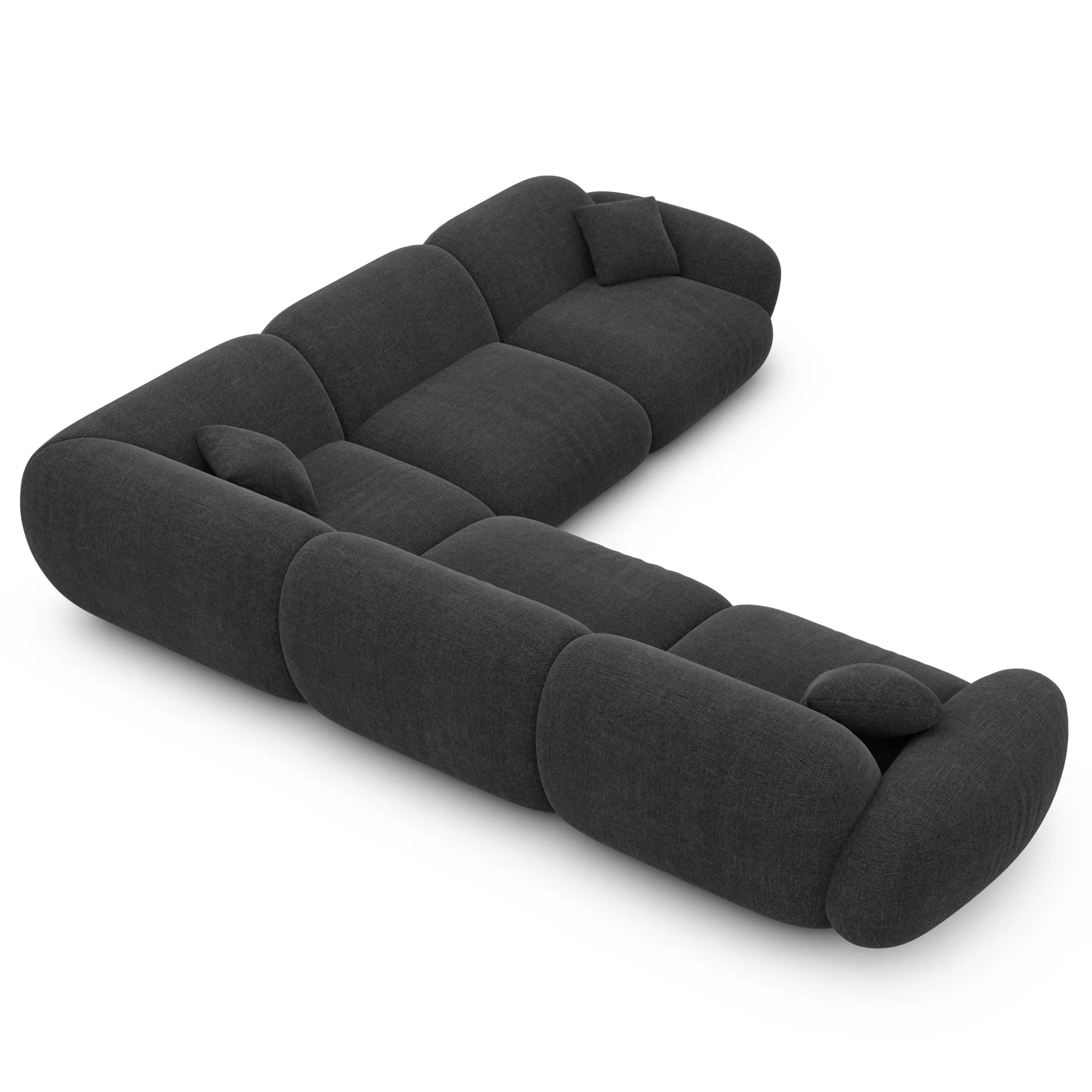 Strukturstoff Ecksofa Elara – Bild 31