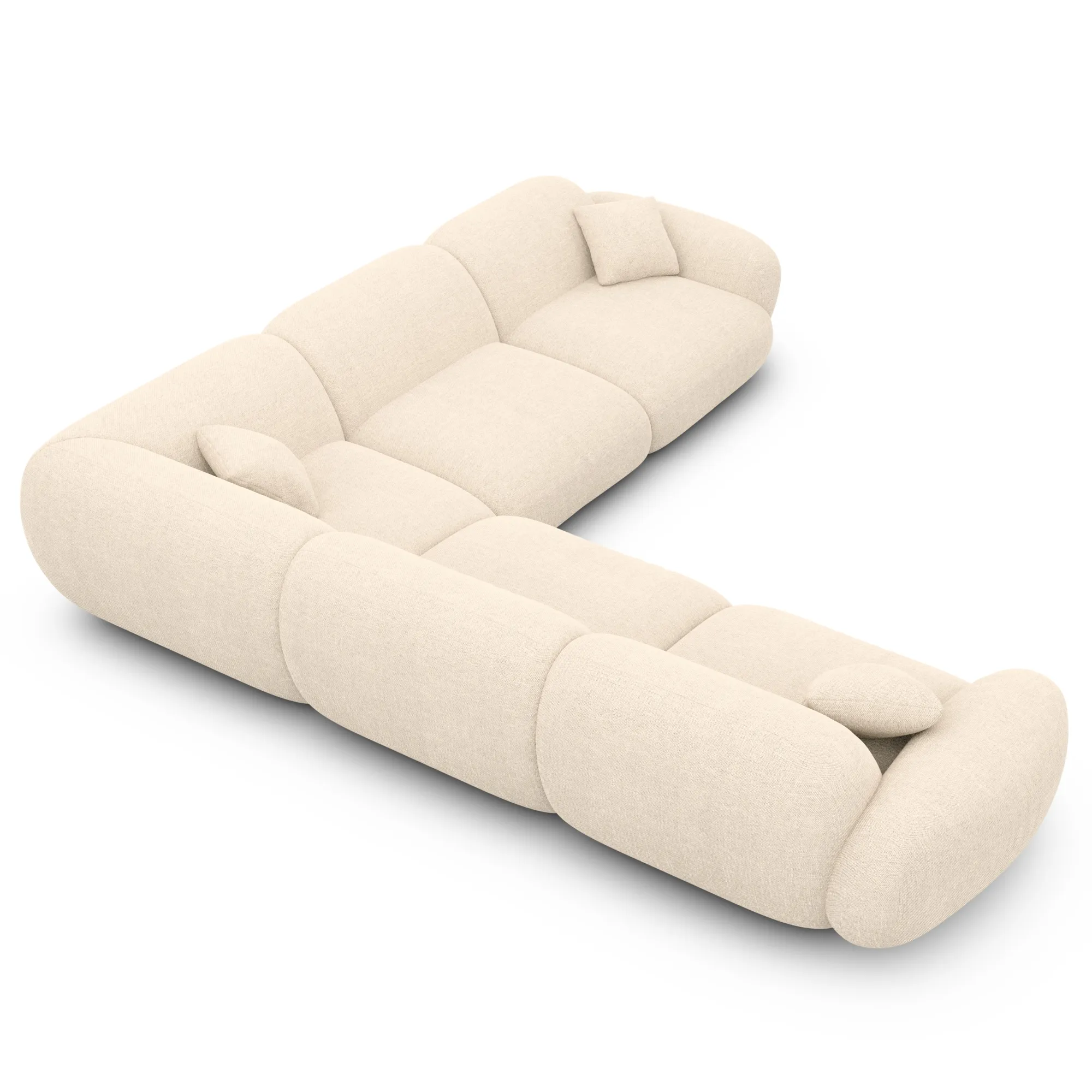 Strukturstoff Ecksofa Elara – Bild 37