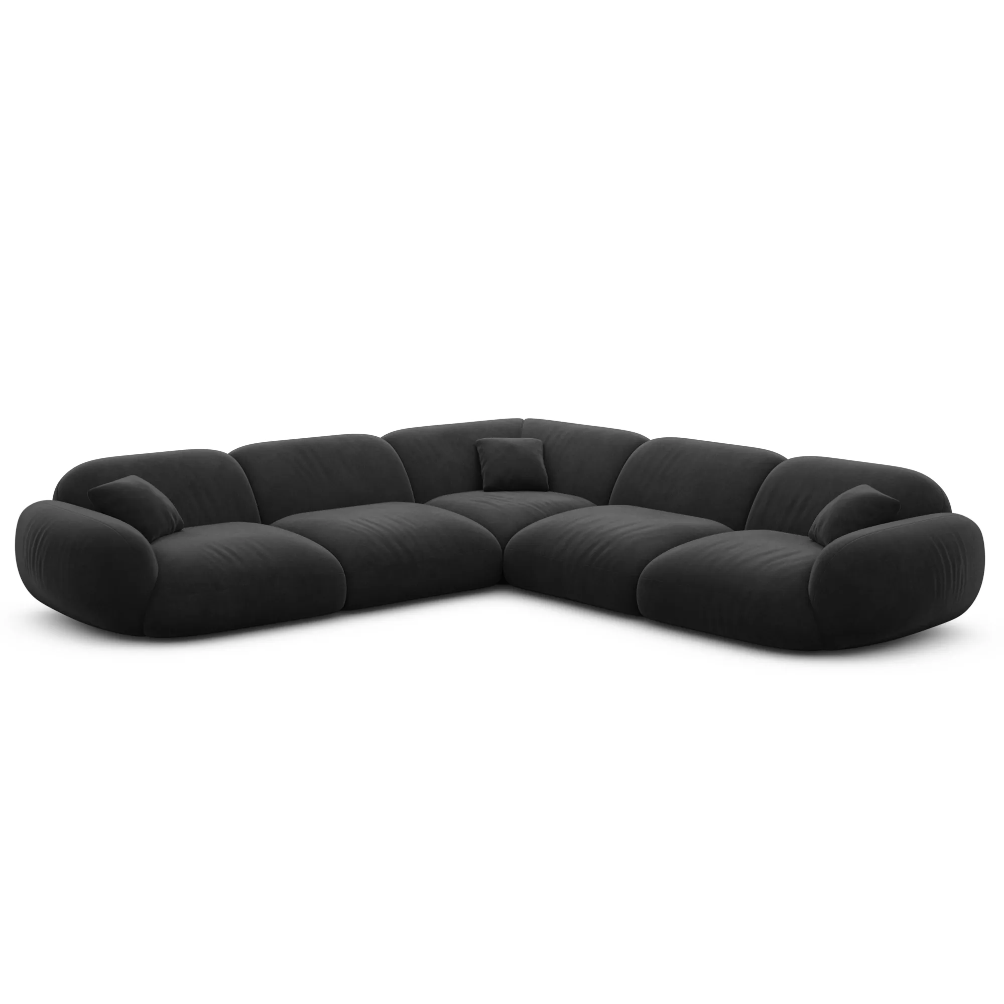 Samtstoff Ecksofa Elara – Bild 13