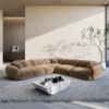 Samtstoff Ecksofa Elara – Bild 12