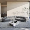 Samtstoff Ecksofa Elara – Bild 2