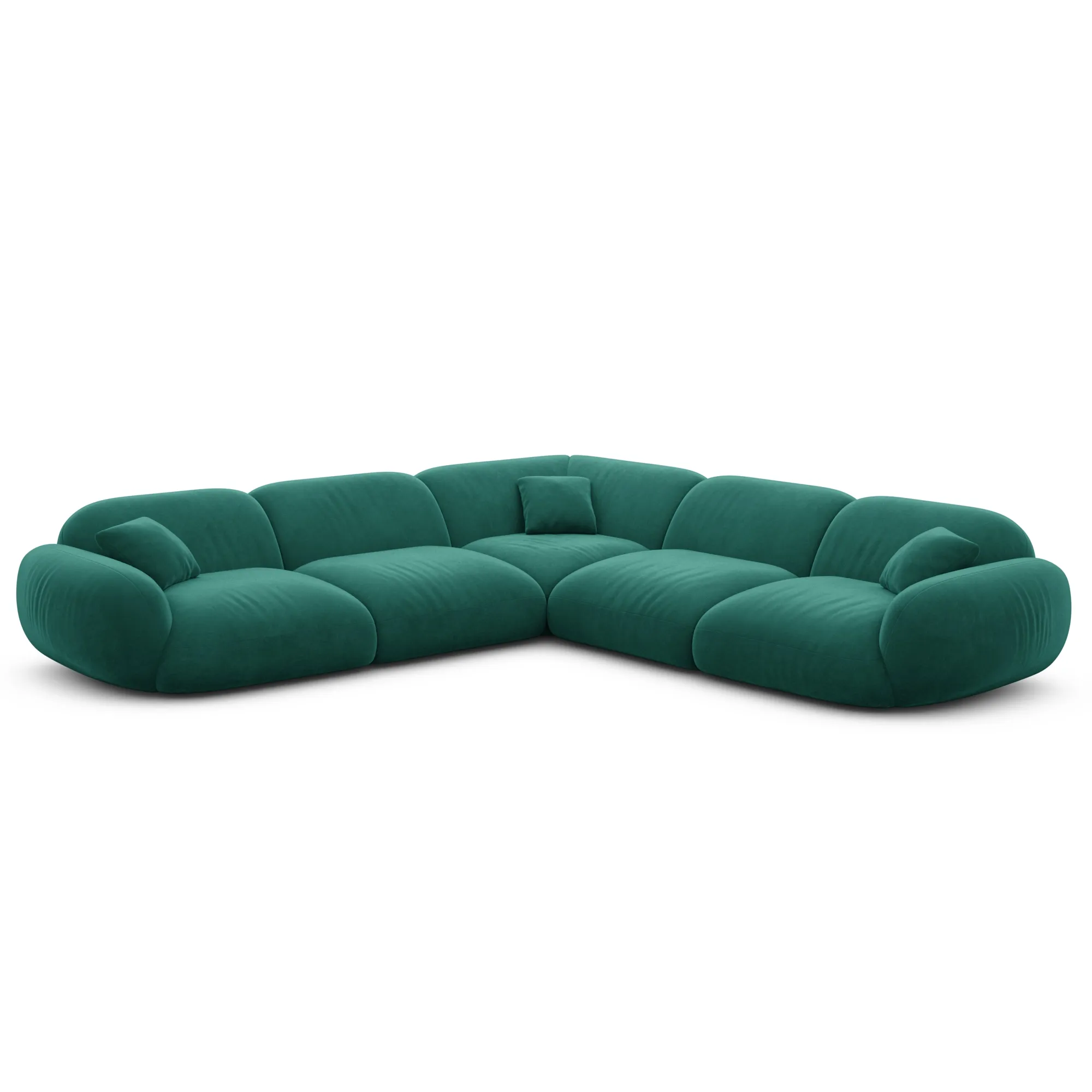 Samtstoff Ecksofa Elara – Bild 25