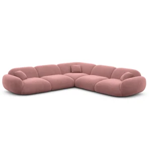 Samtstoff Ecksofa Elara