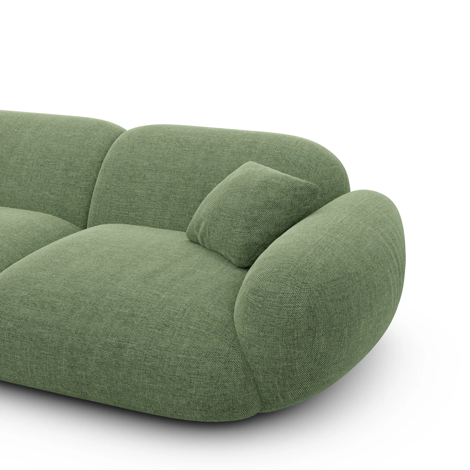 Strukturstoff L-Form Sofa Elara – Bild 88