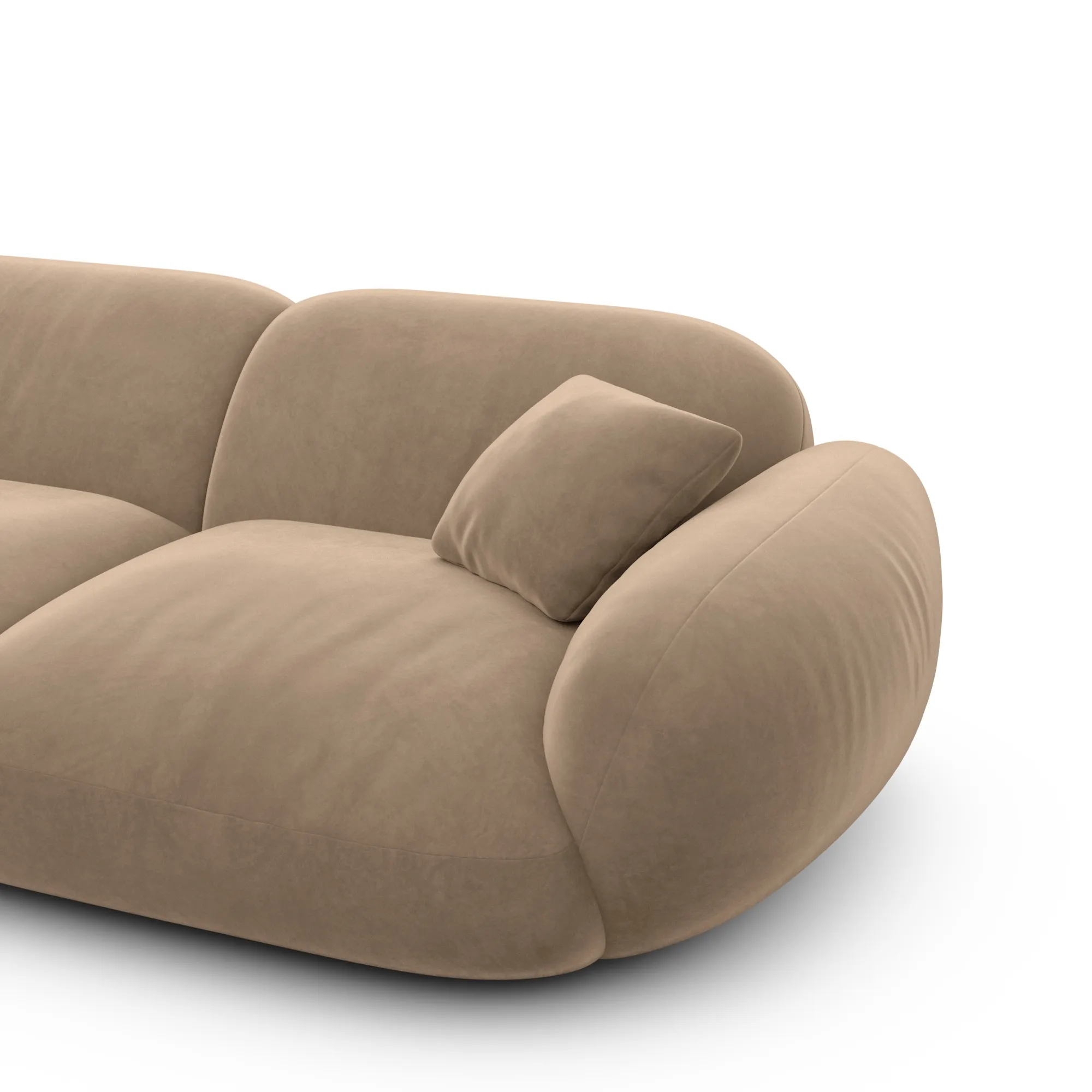 Samtstoff L-Form Sofa Elara – Bild 99