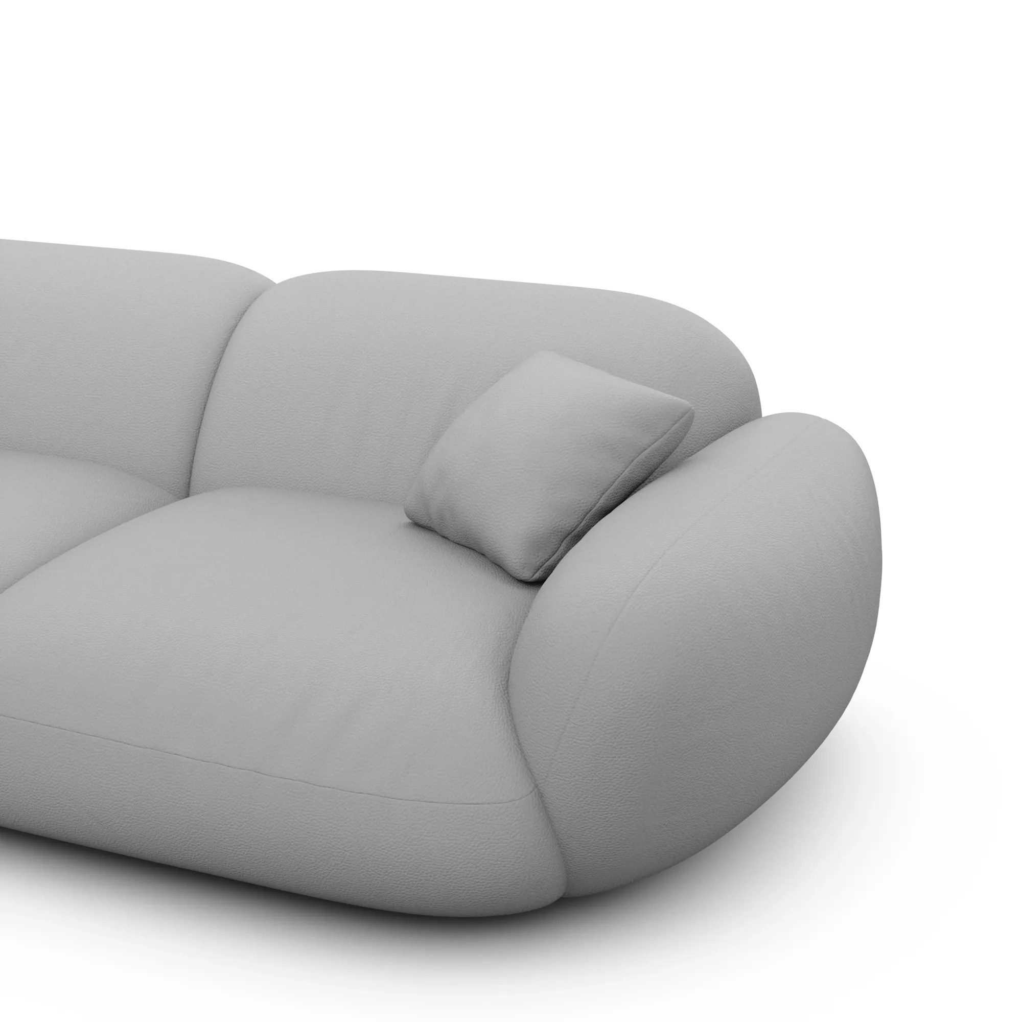 Echtleder L-Form Sofa Elara – Bild 72