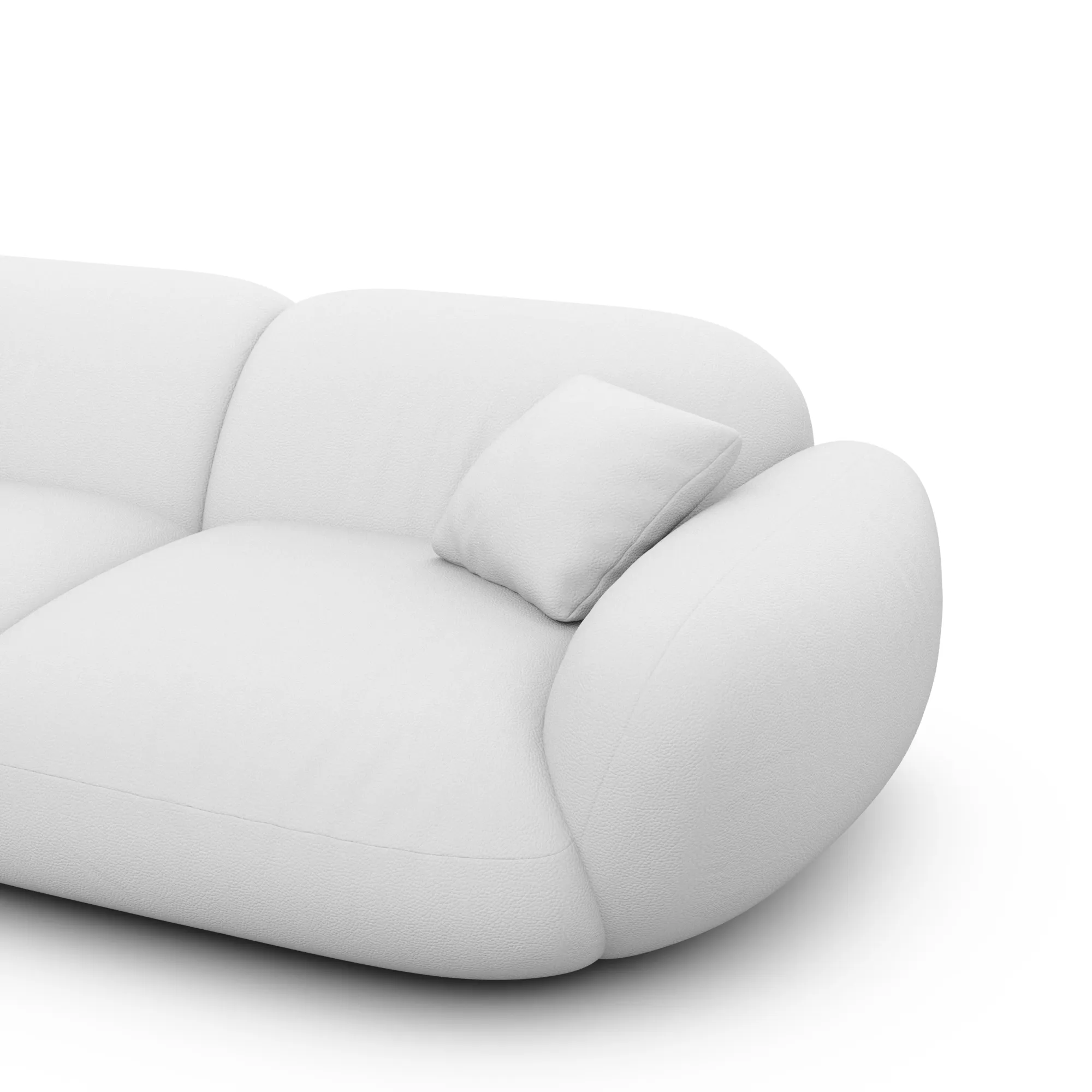 Echtleder L-Form Sofa Elara – Bild 65