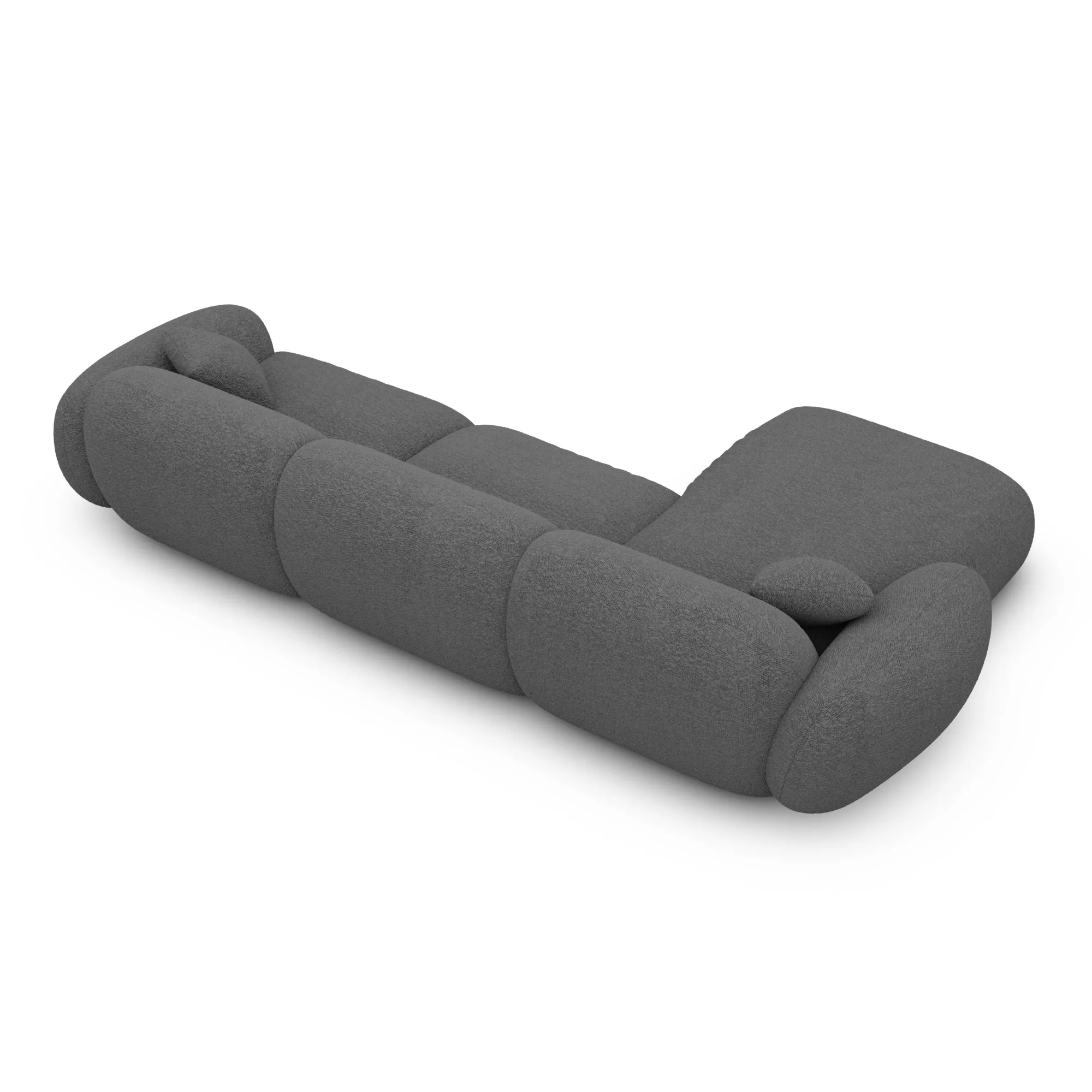 Bouclé L-Form Sofa Elara – Bild 4