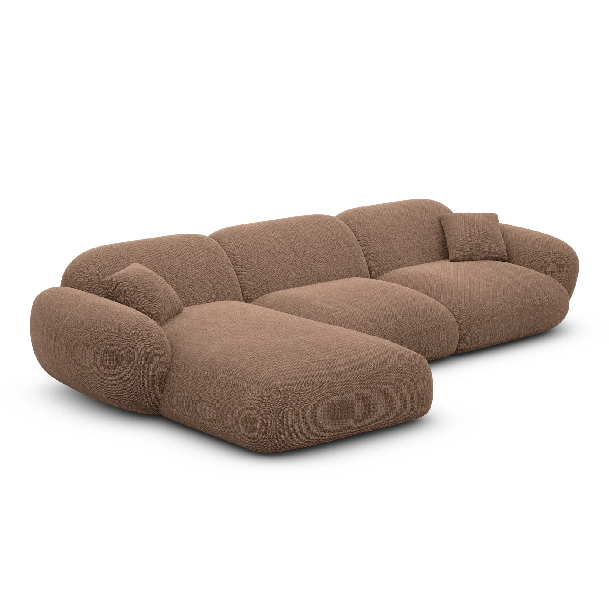 Strukturstoff L-Form Sofa Elara – Bild 33