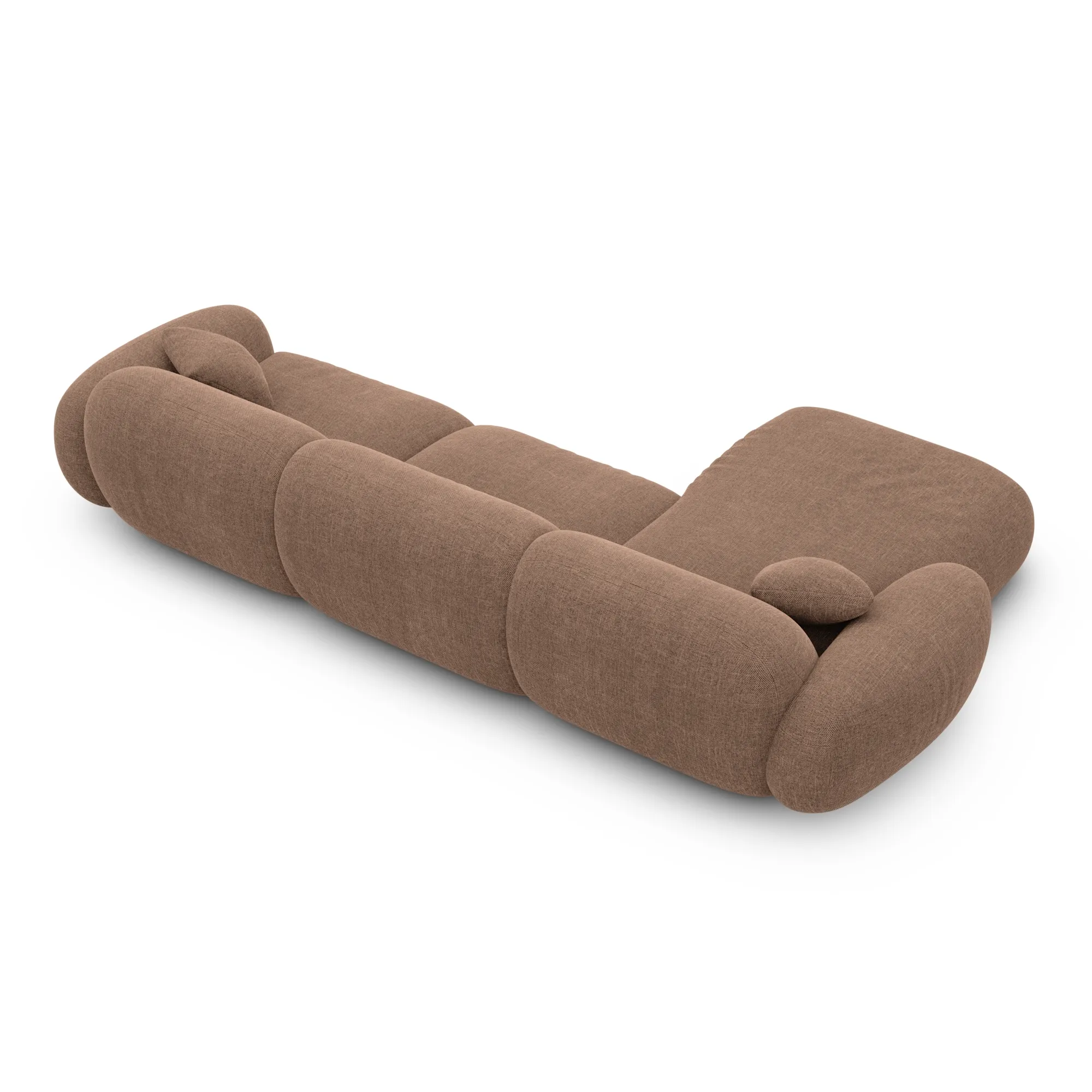 Strukturstoff L-Form Sofa Elara – Bild 35
