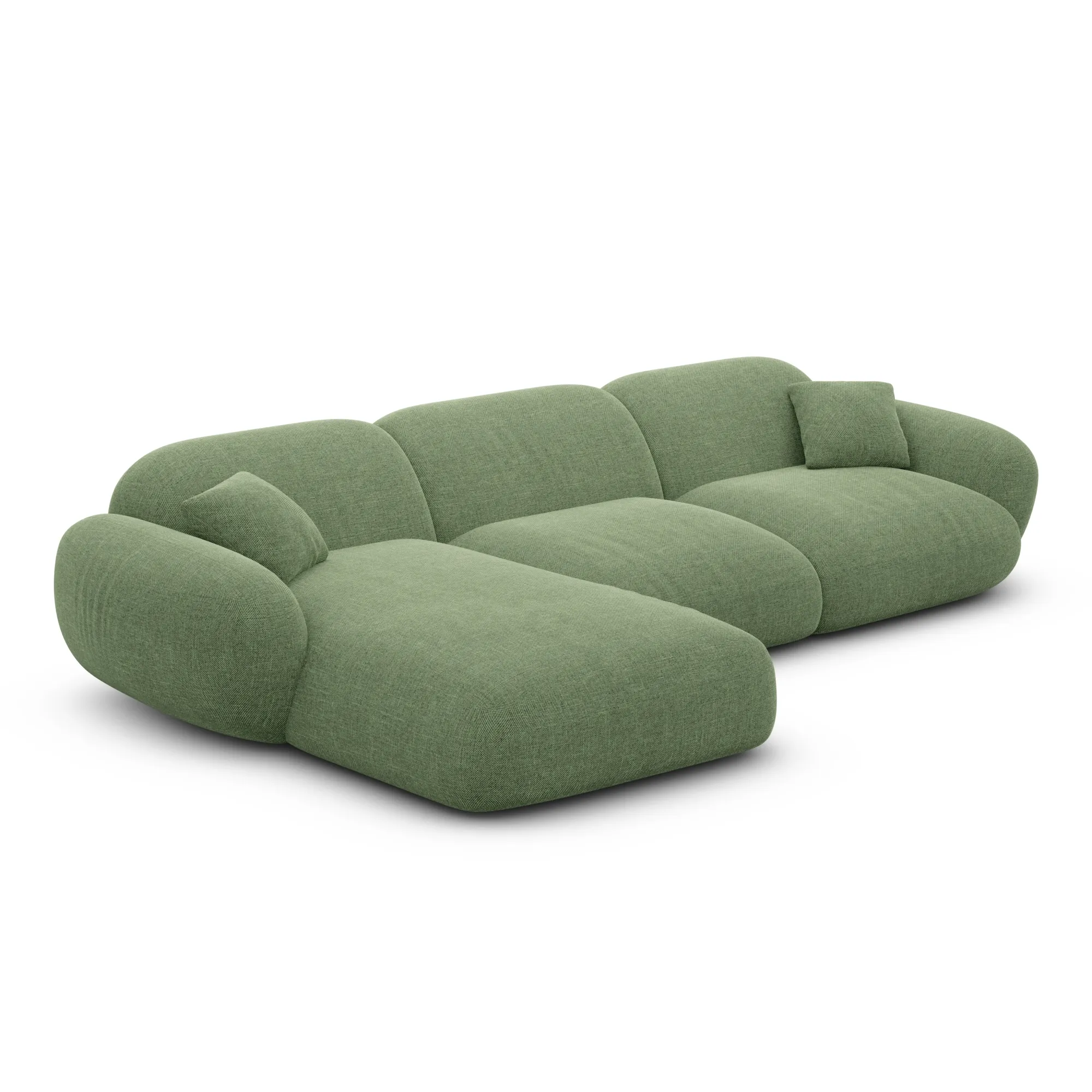 Strukturstoff L-Form Sofa Elara – Bild 42