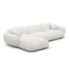 Strukturstoff L-Form Sofa Elara – Bild 51