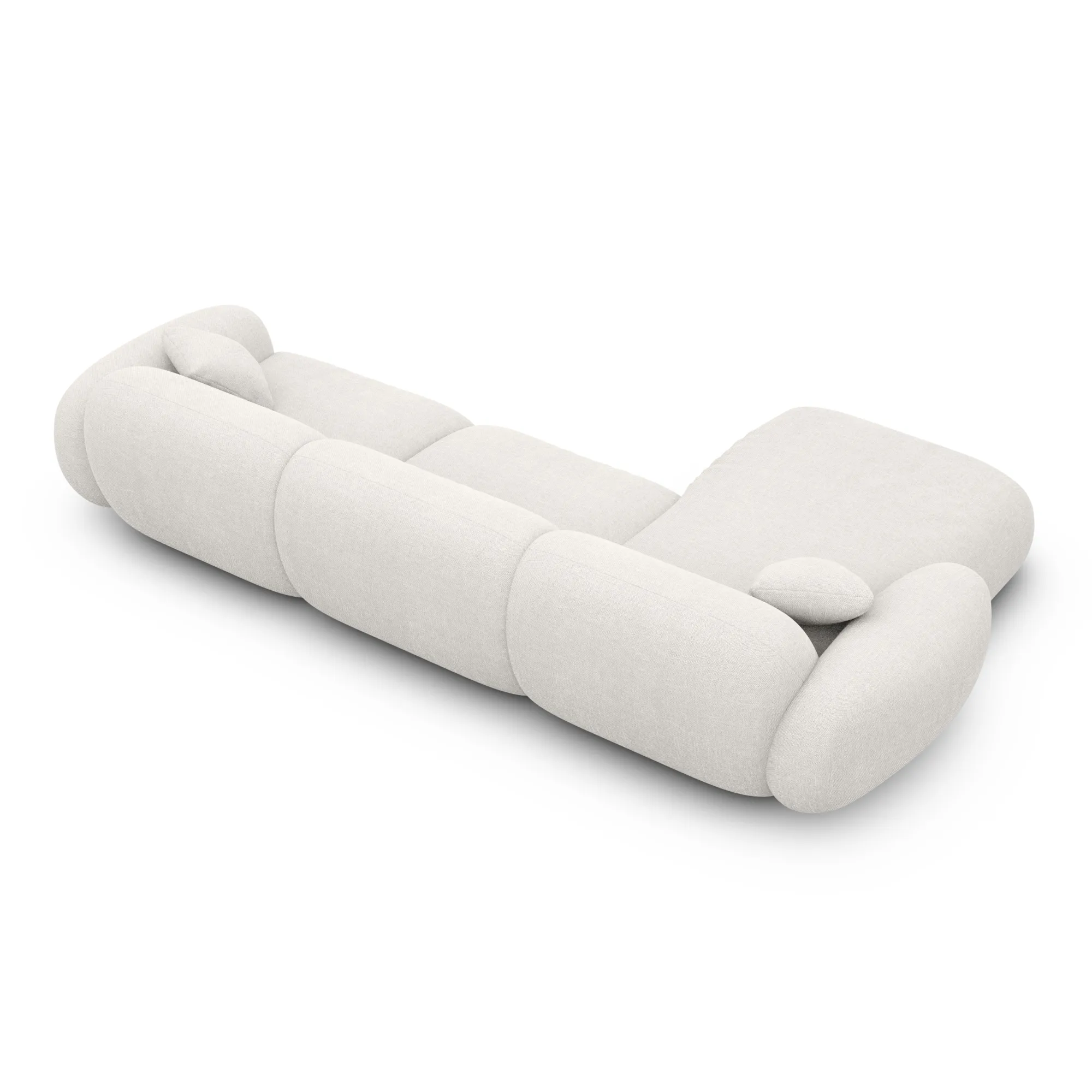 Strukturstoff L-Form Sofa Elara – Bild 53