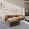Samtstoff L-Form Sofa Elara – Bild 23
