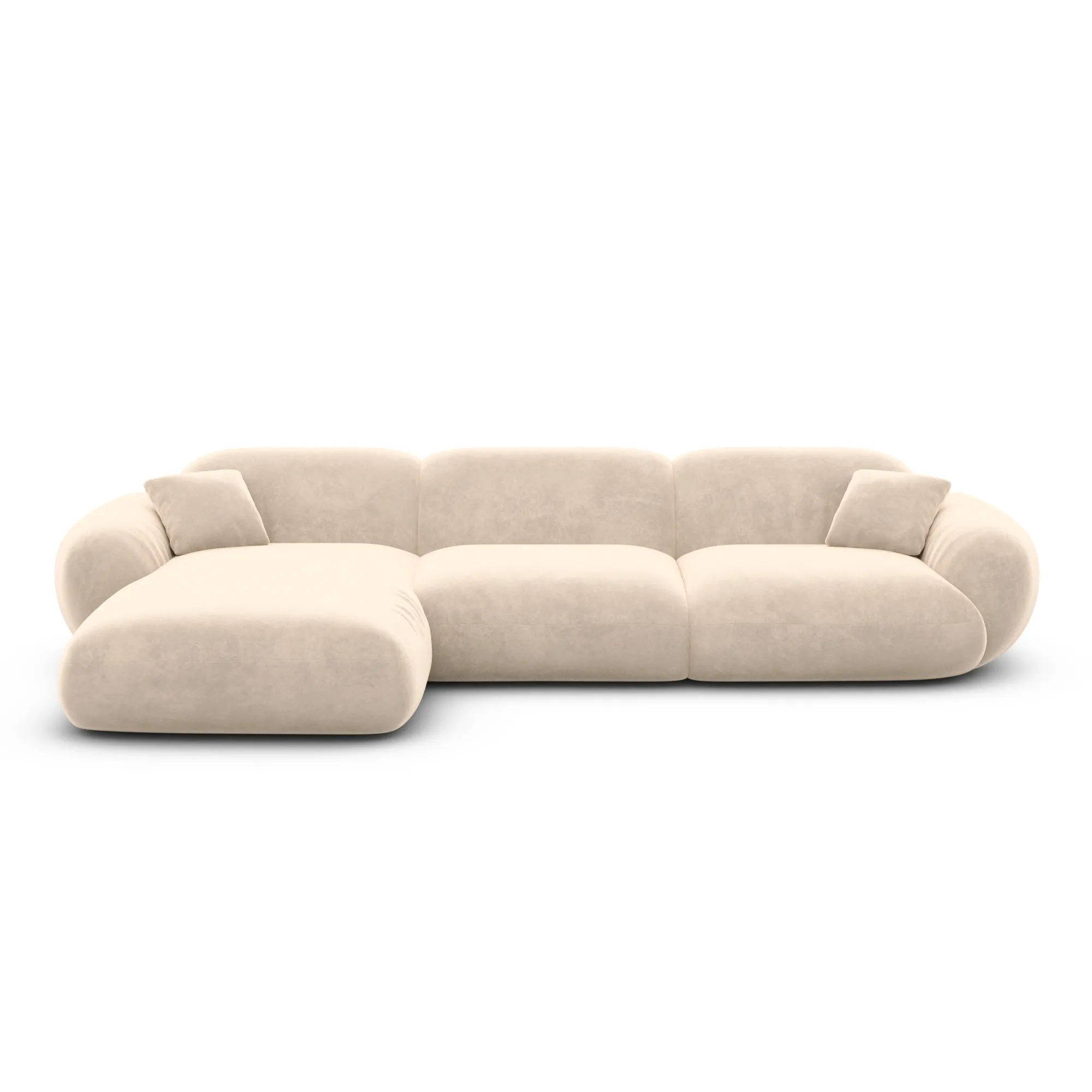 Samtstoff L-Form Sofa Elara – Bild 83