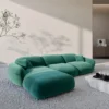 Samtstoff L-Form Sofa Elara – Bild 2