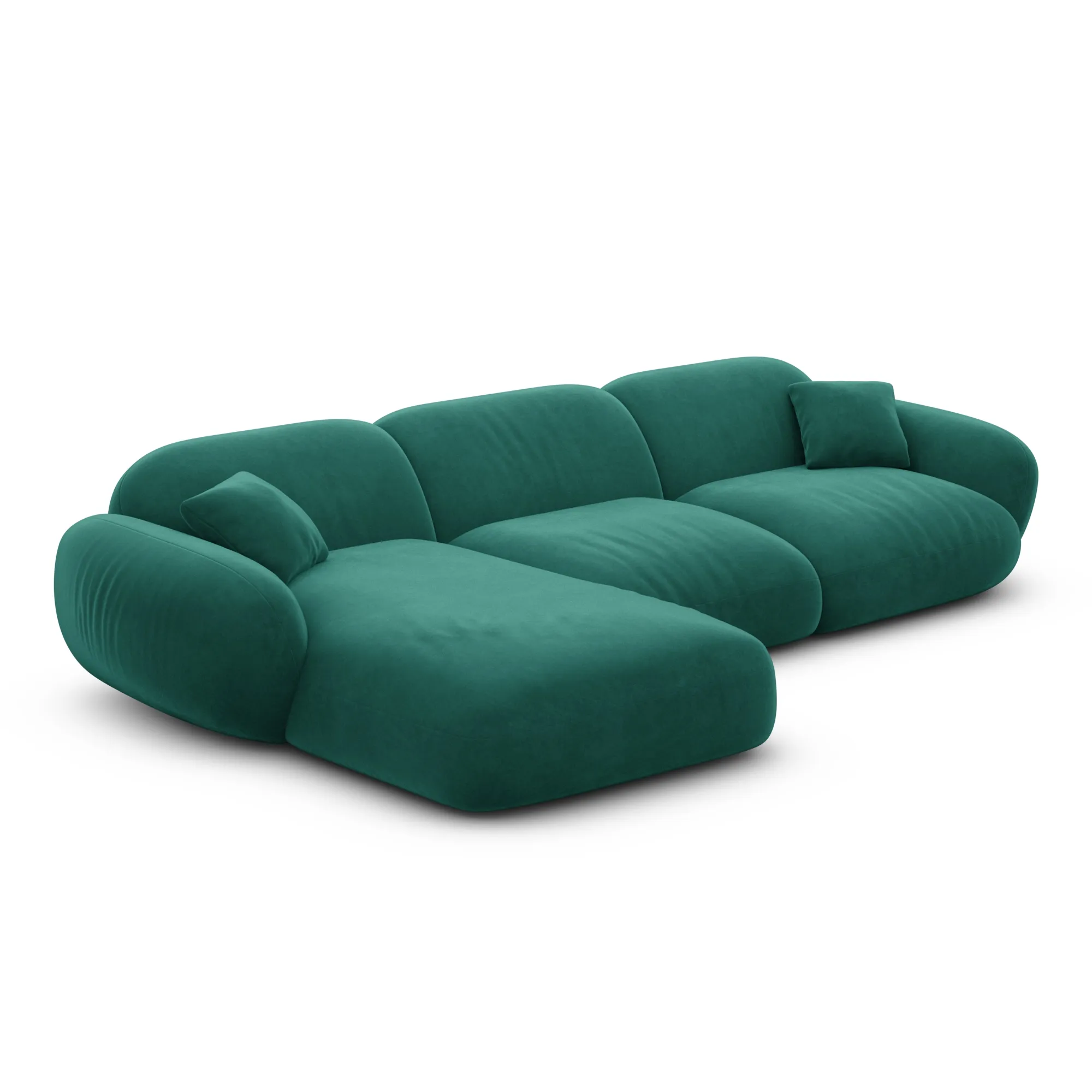 Samtstoff L-Form Sofa Elara – Bild 88