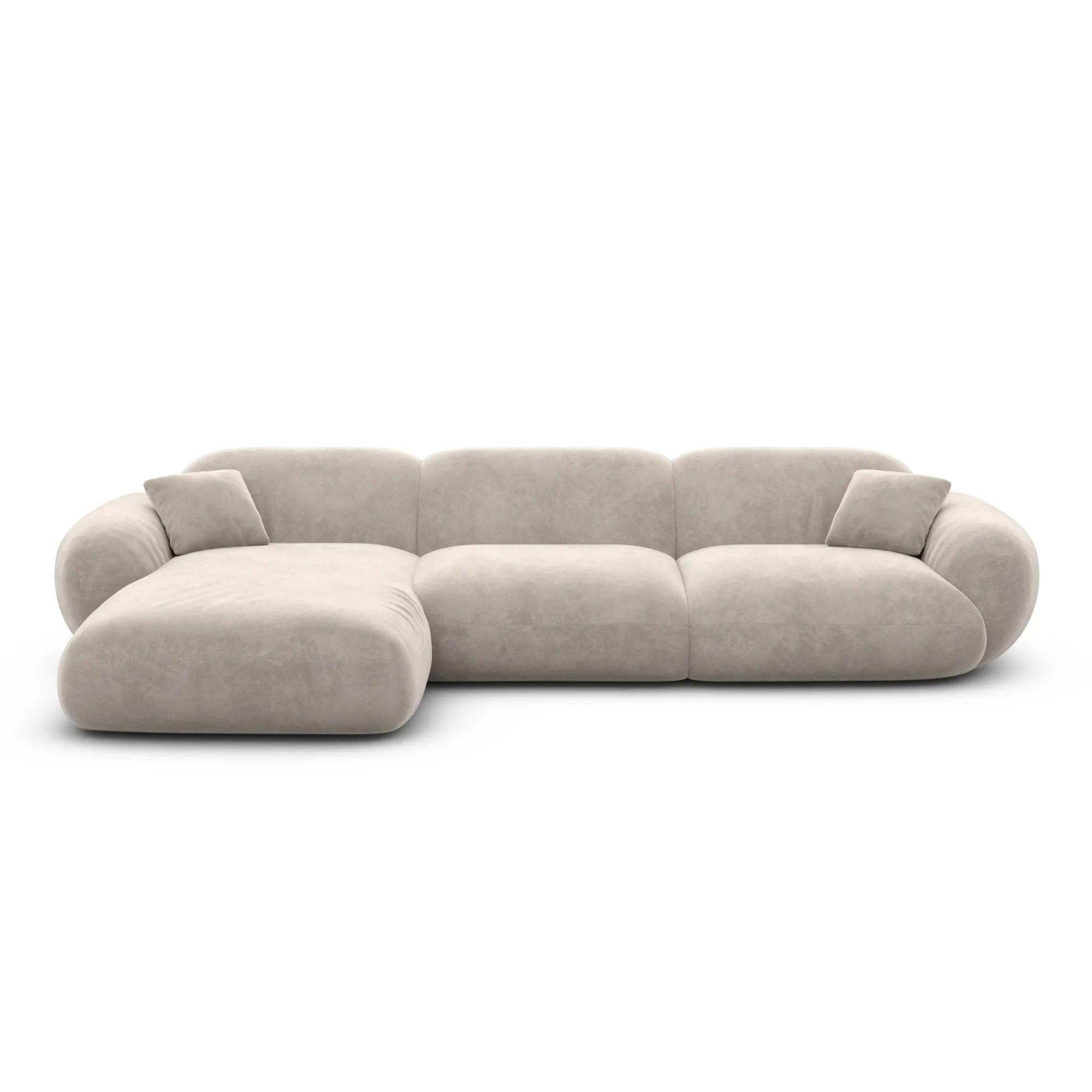Samtstoff L-Form Sofa Elara – Bild 32