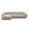Samtstoff L-Form Sofa Elara – Bild 35