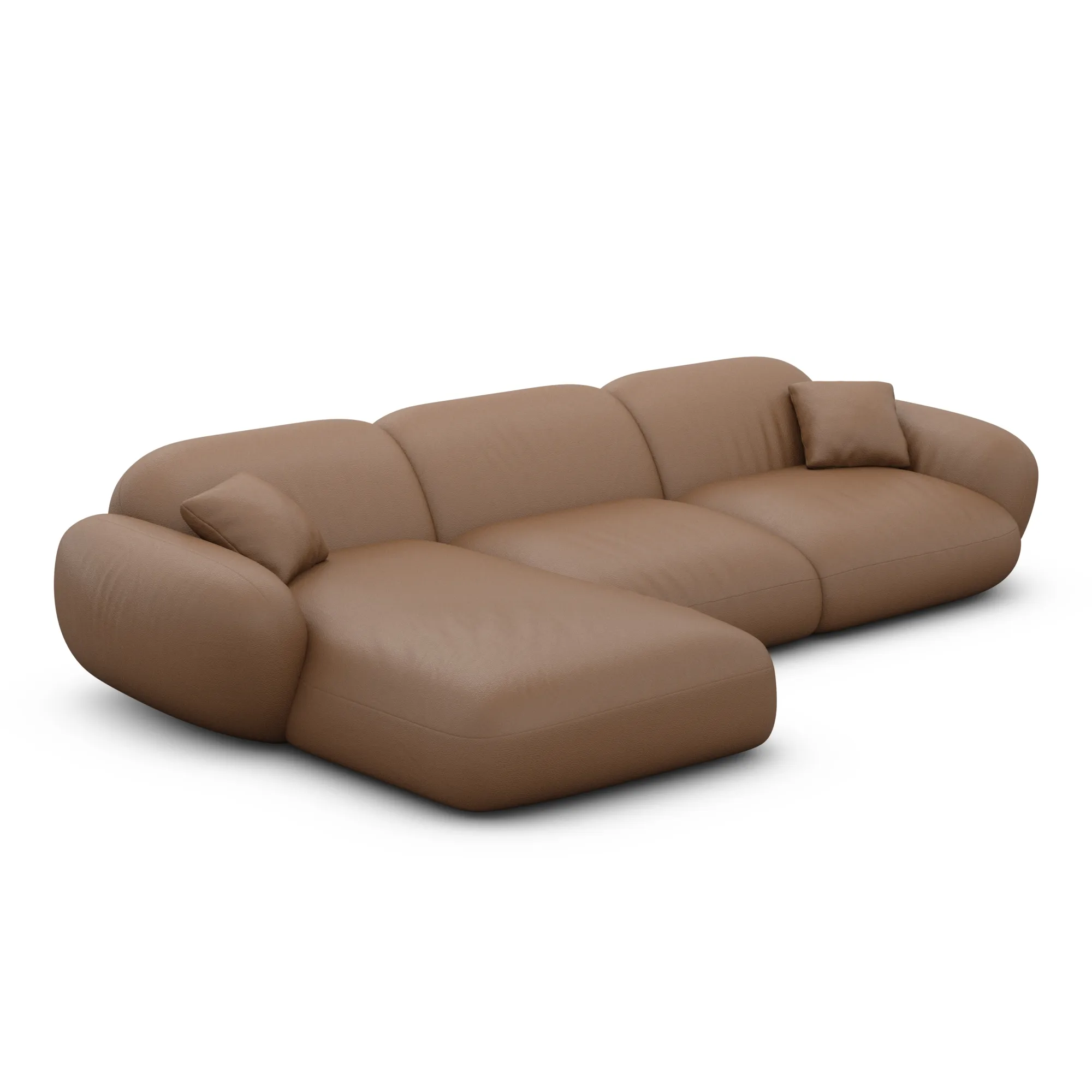 Echtleder L-Form Sofa Elara – Bild 50