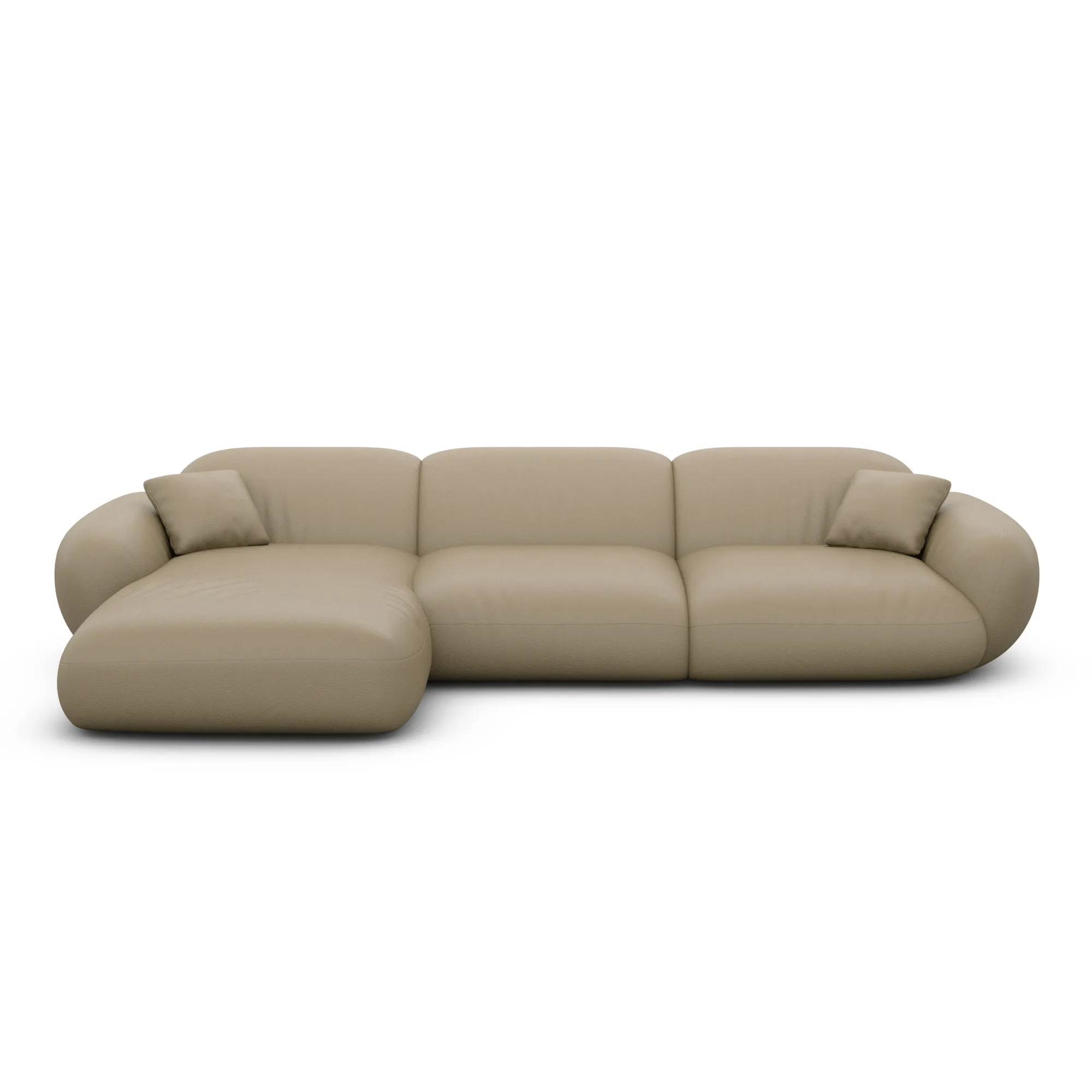 Echtleder L-Form Sofa Elara – Bild 54