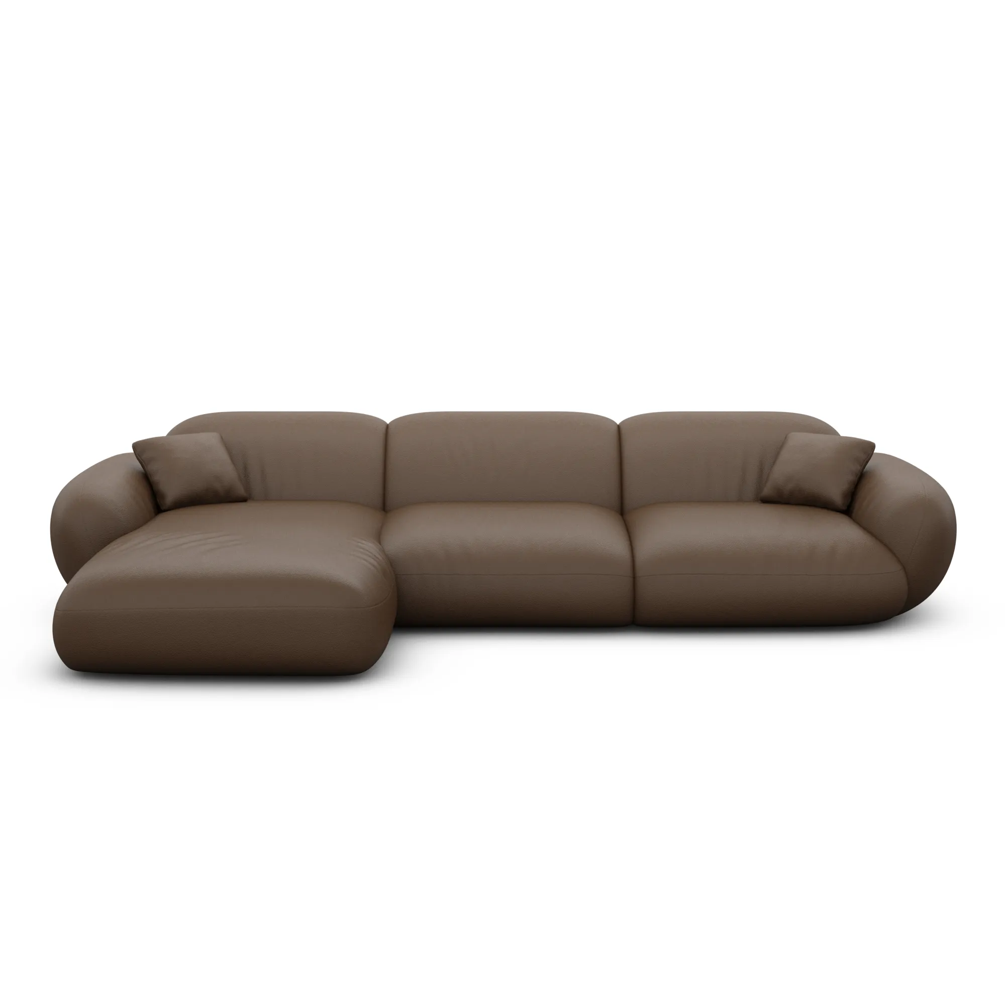 Echtleder L-Form Sofa Elara – Bild 57