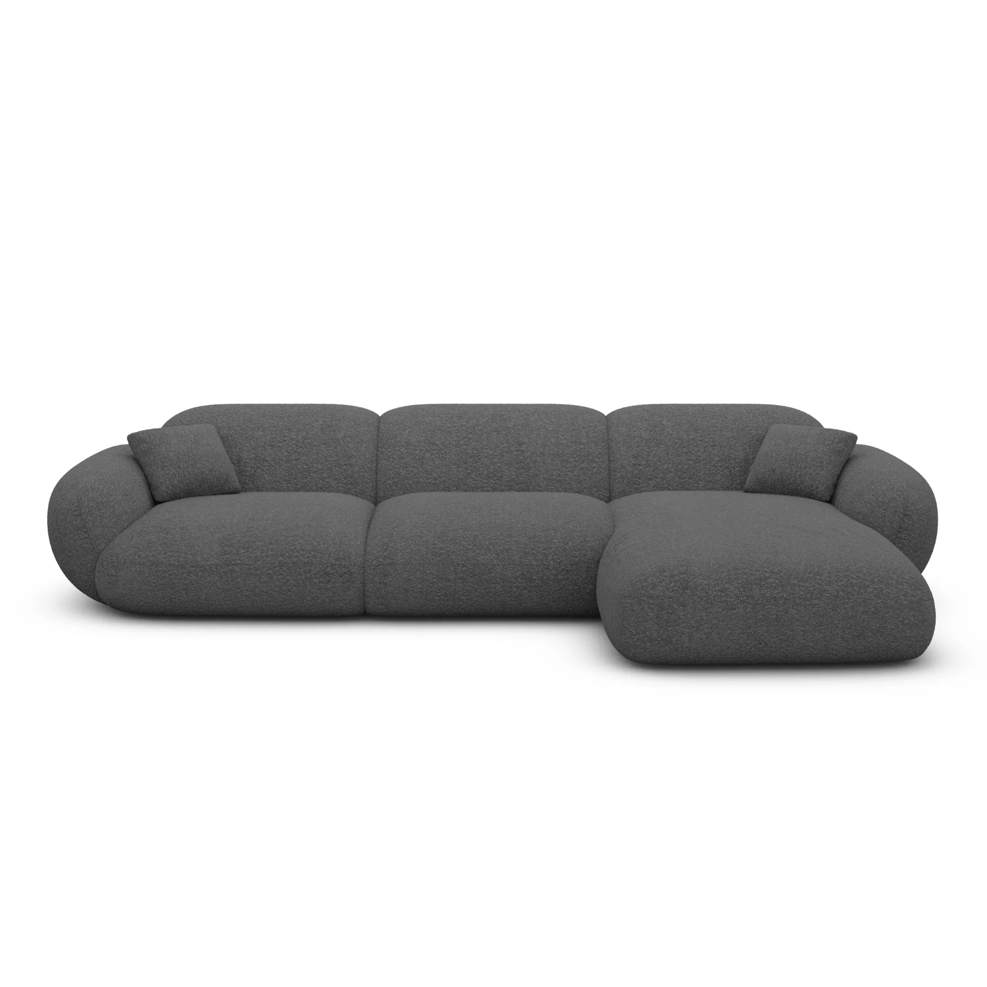 Bouclé L-Form Sofa Elara – Bild 23