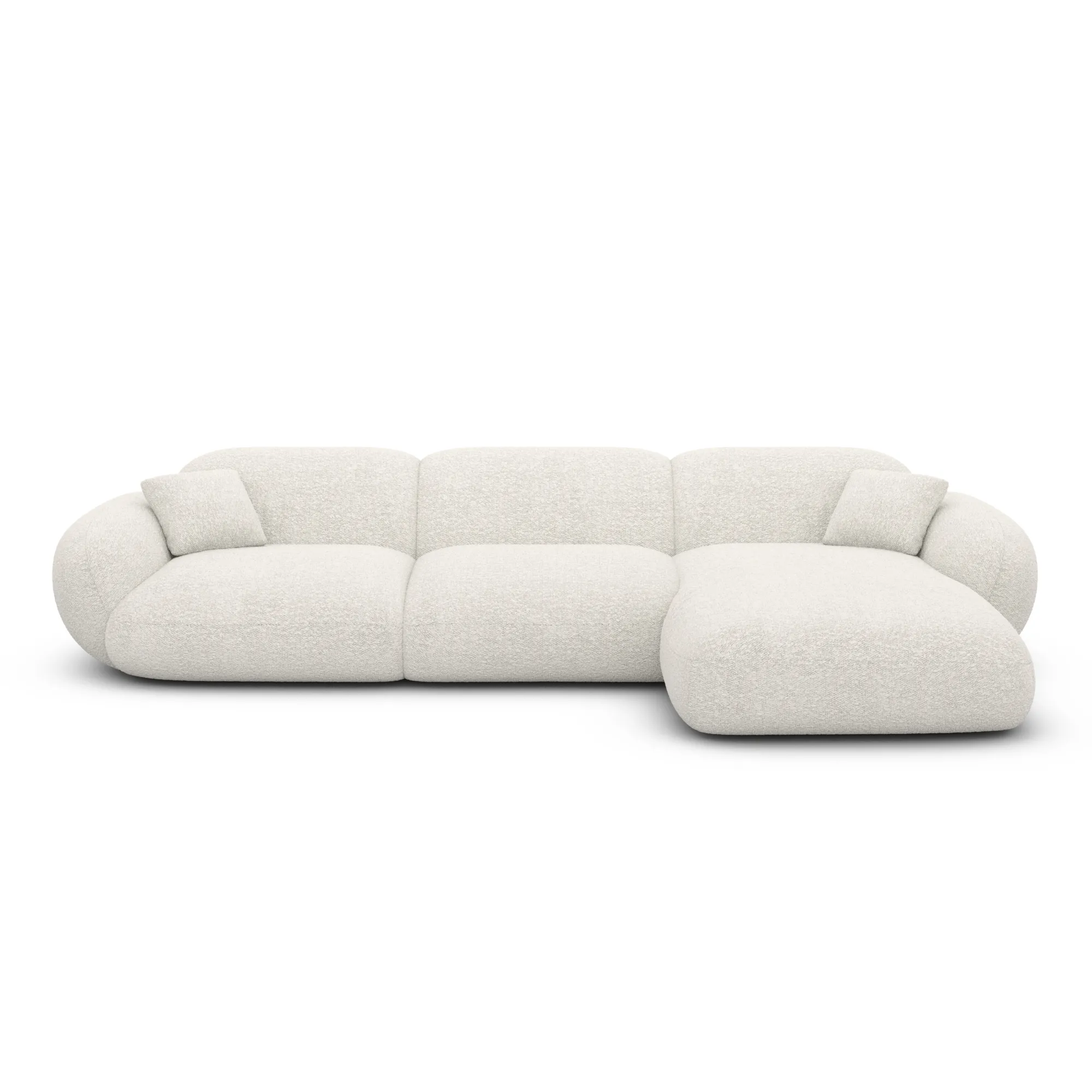 Bouclé L-Form Sofa Elara – Bild 11