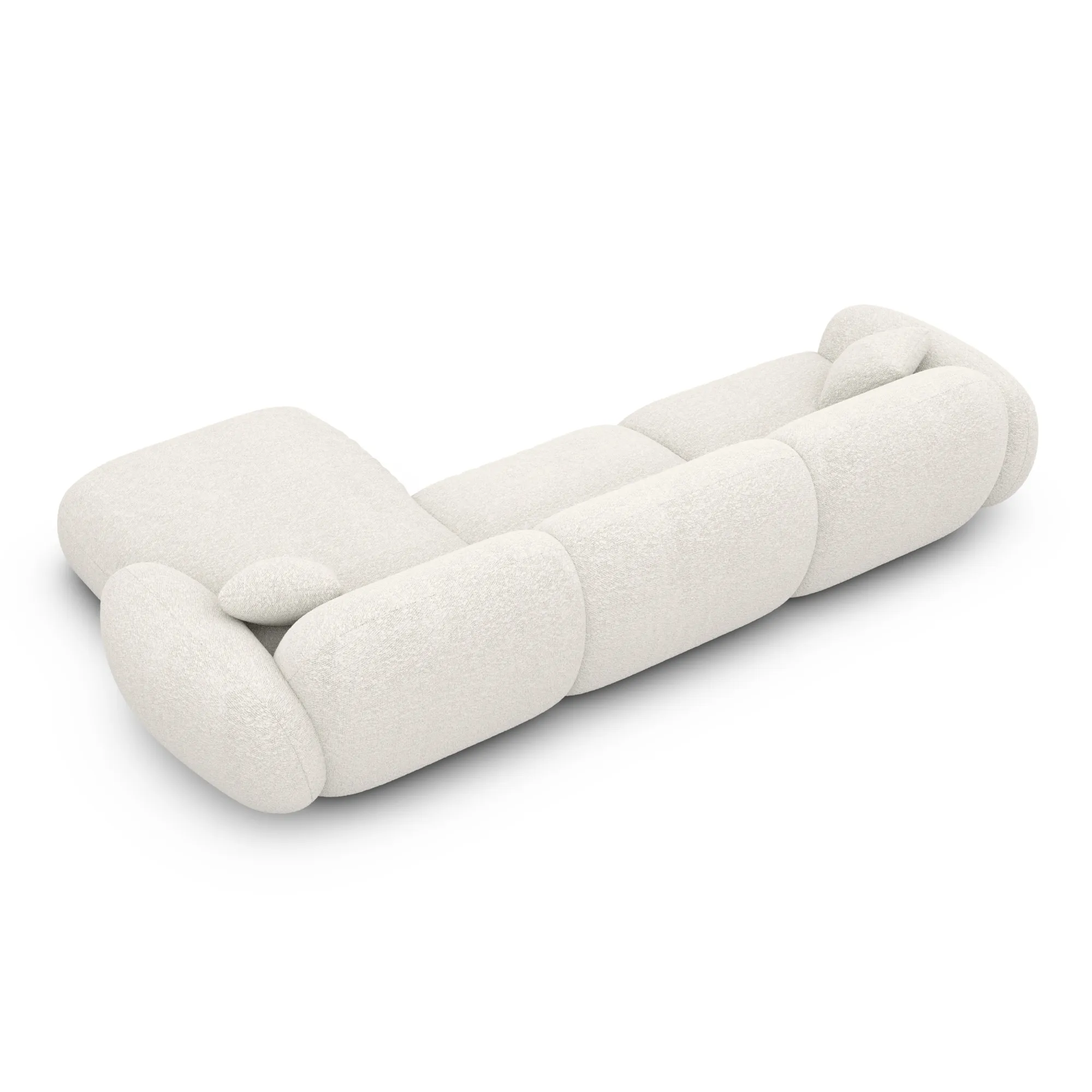 Bouclé L-Form Sofa Elara – Bild 12
