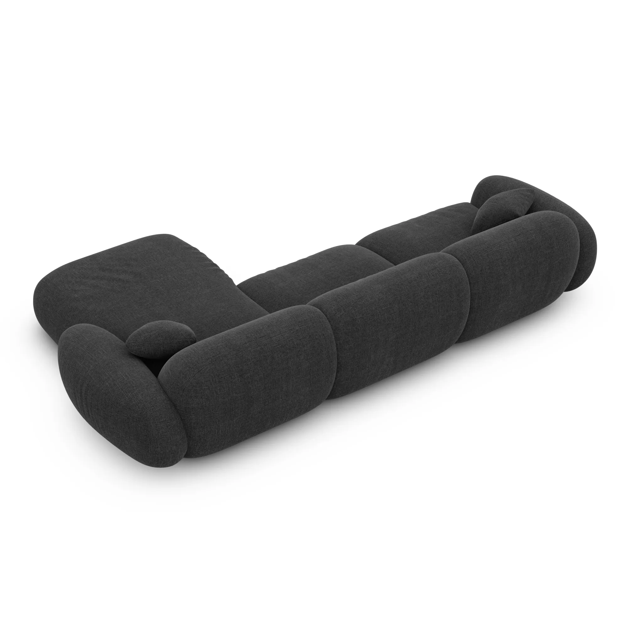 Strukturstoff L-Form Sofa Elara – Bild 62