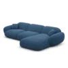 Strukturstoff L-Form Sofa Elara – Bild 69