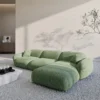 Strukturstoff L-Form Sofa Elara – Bild 12