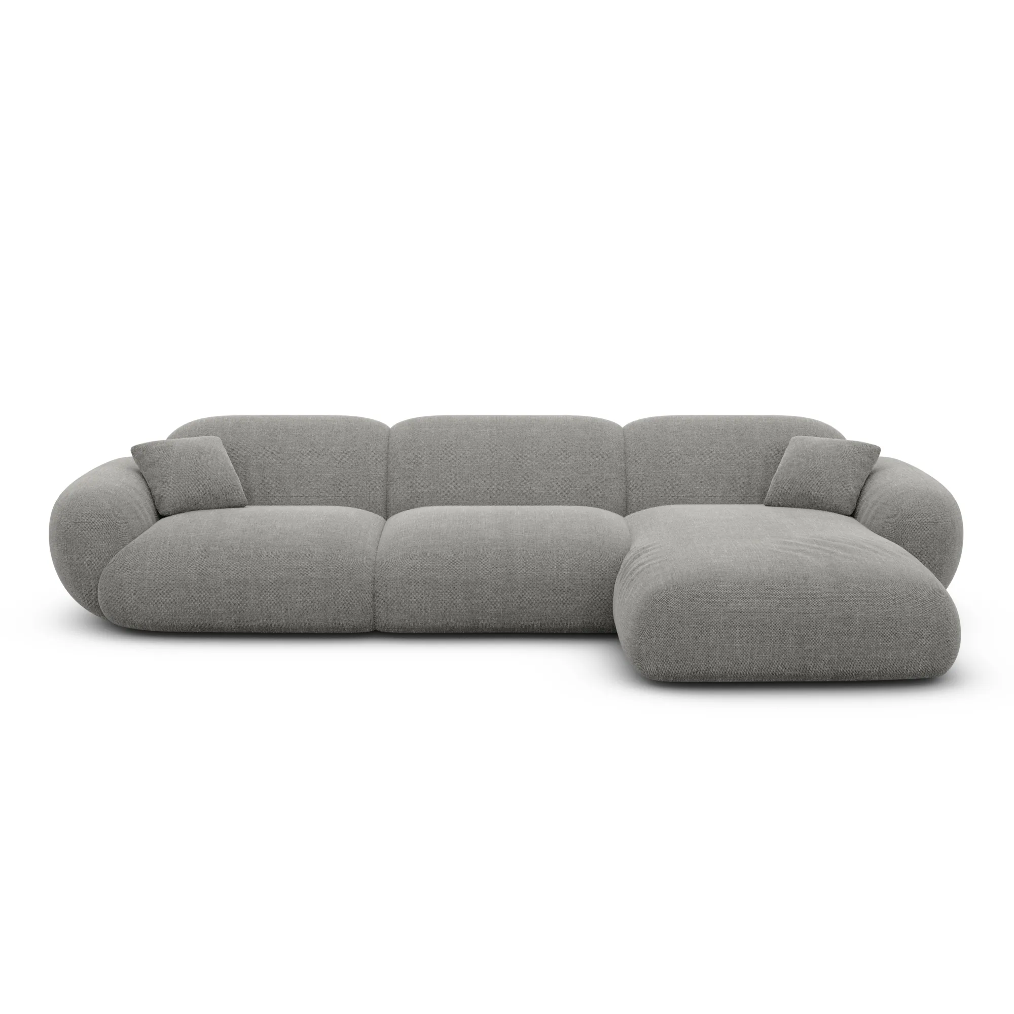 Strukturstoff L-Form Sofa Elara – Bild 76