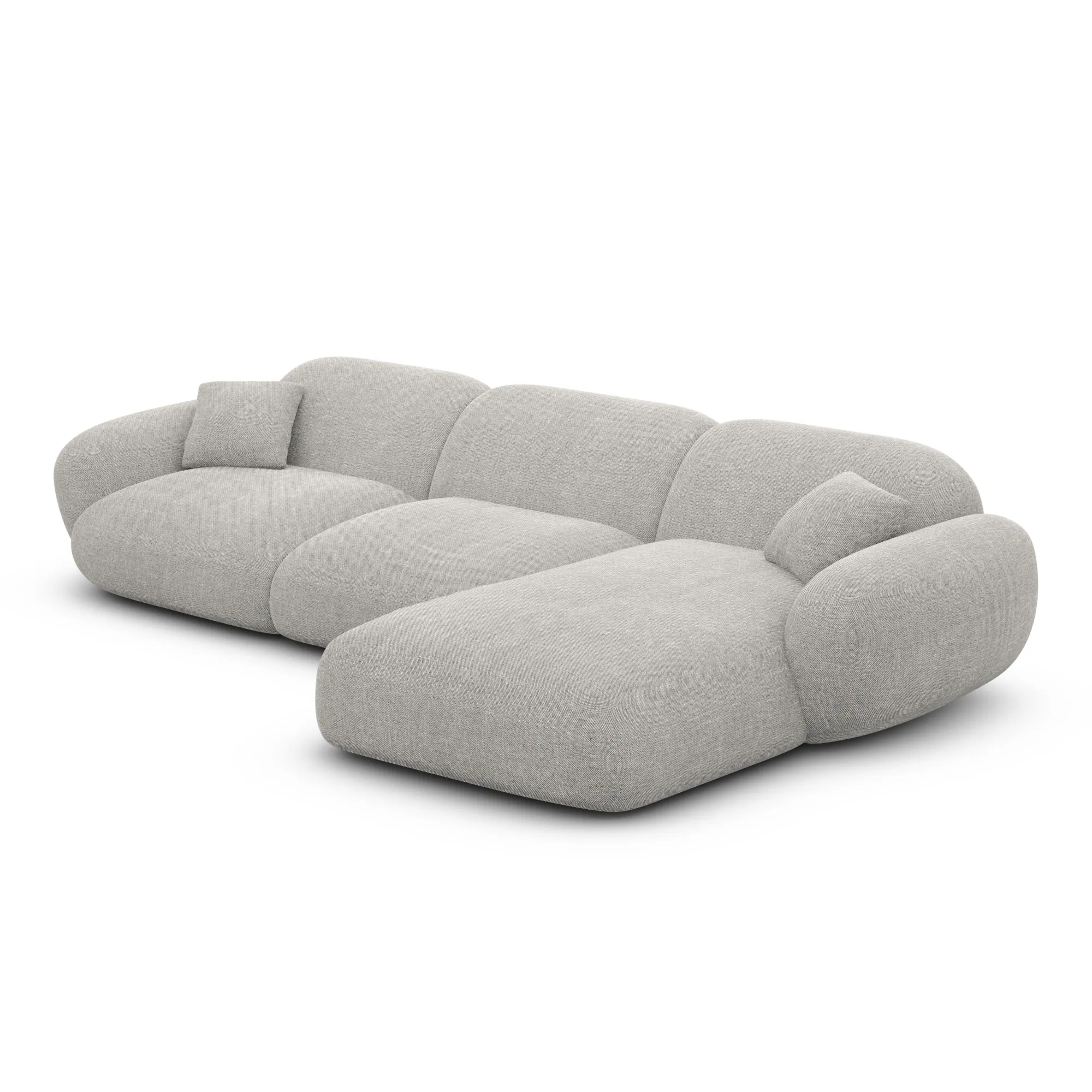 Strukturstoff L-Form Sofa Elara – Bild 78