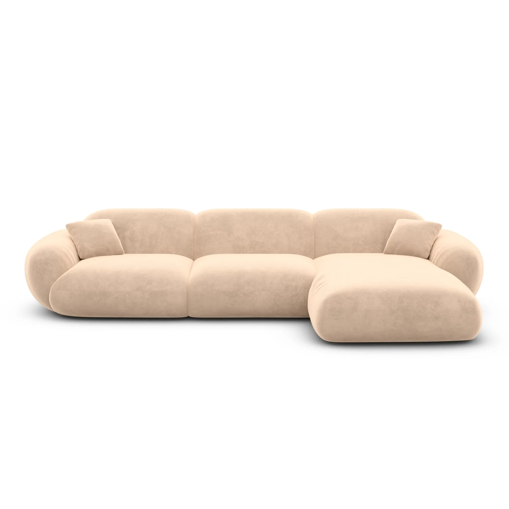 Samtstoff L-Form Sofa Elara – Bild 38