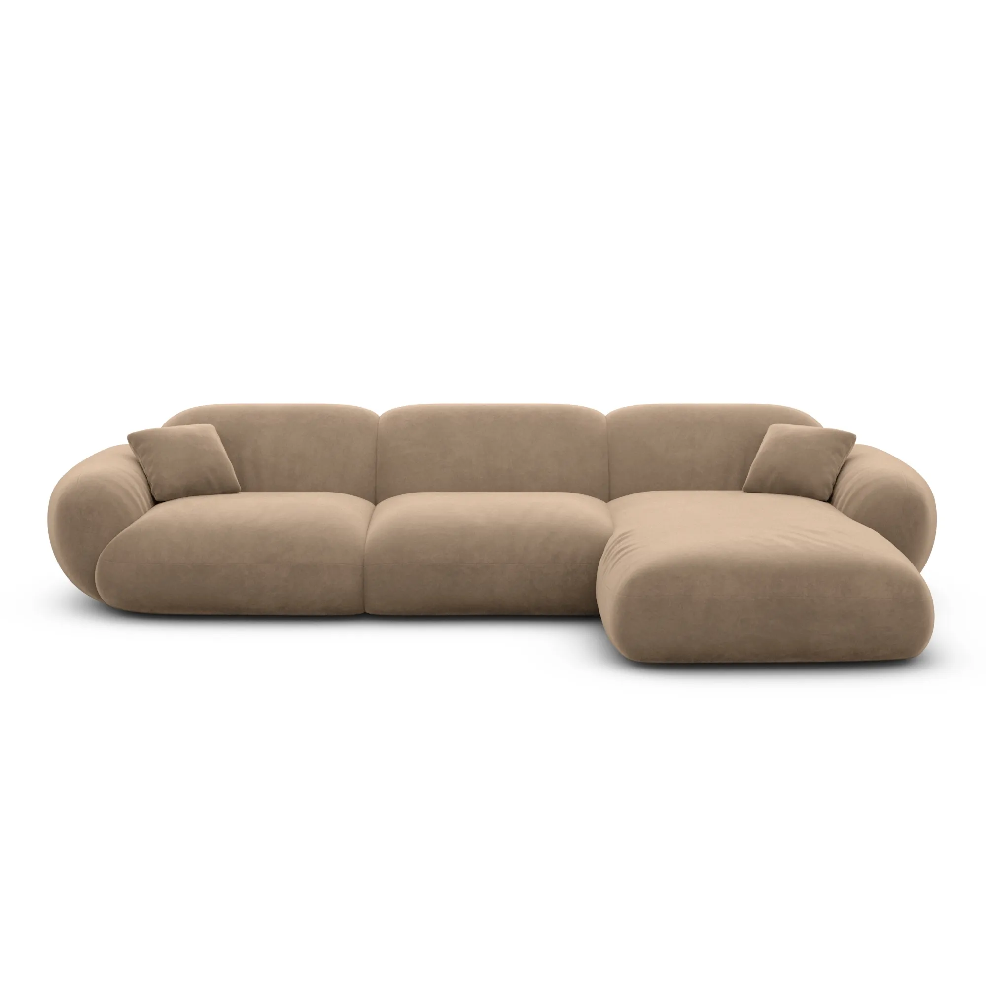 Samtstoff L-Form Sofa Elara – Bild 44