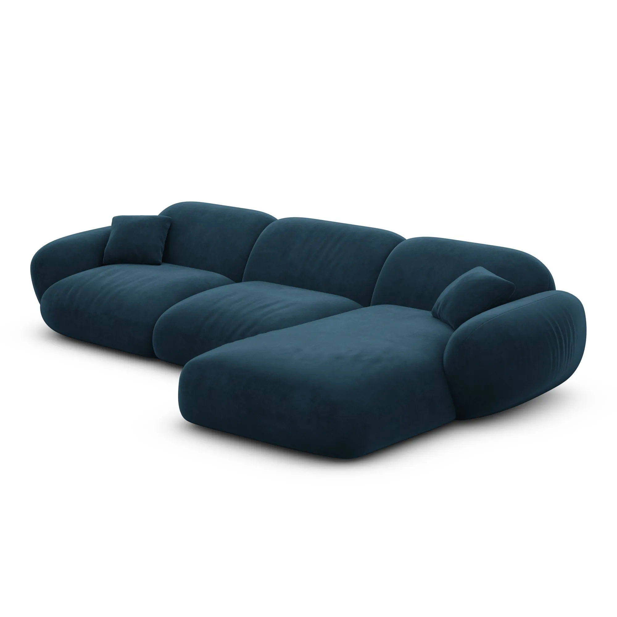 Samtstoff L-Form Sofa Elara – Bild 58