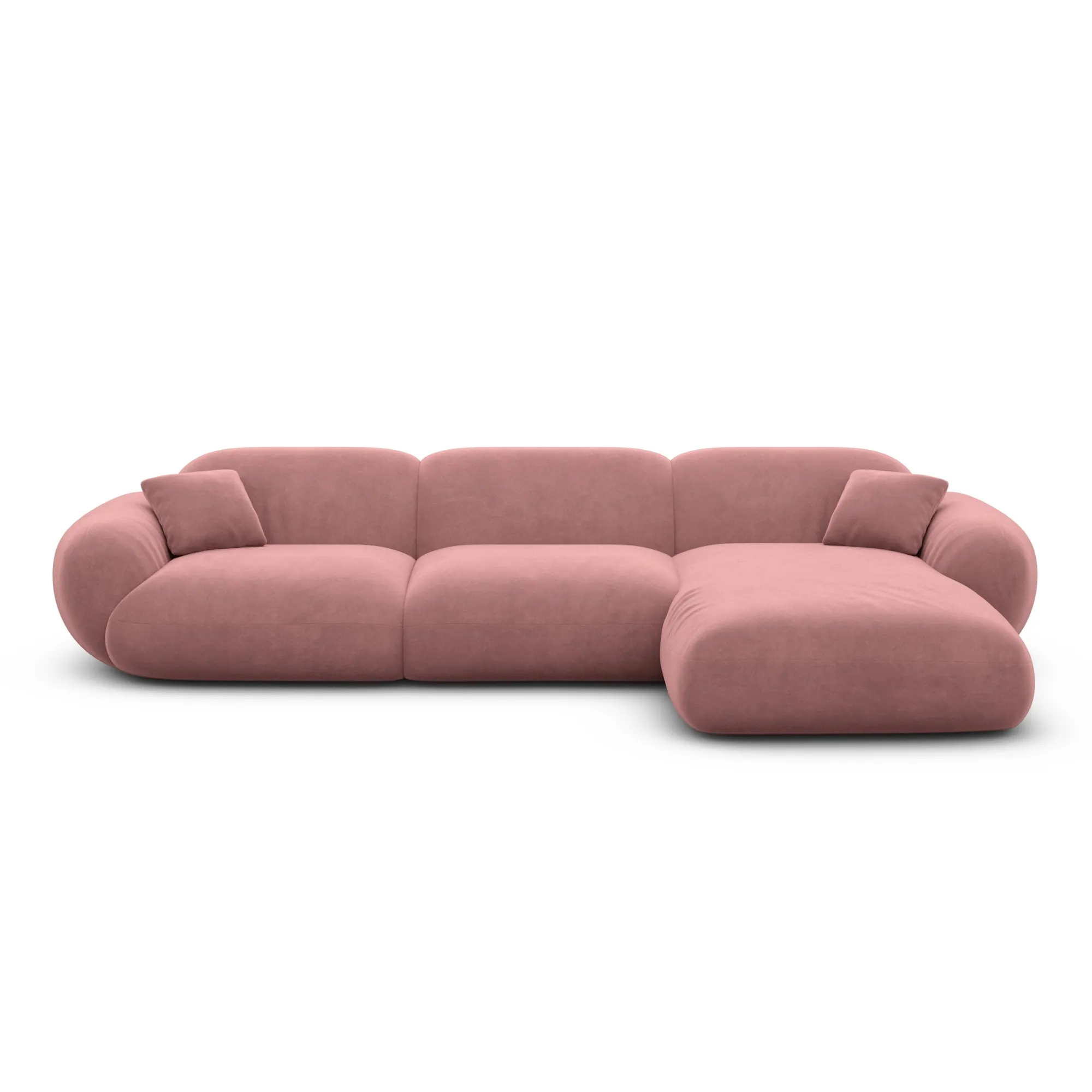 Samtstoff L-Form Sofa Elara – Bild 62