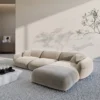 Samtstoff L-Form Sofa Elara – Bild 20
