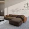 Kunstleder L-Form Sofa Elara – Bild 14