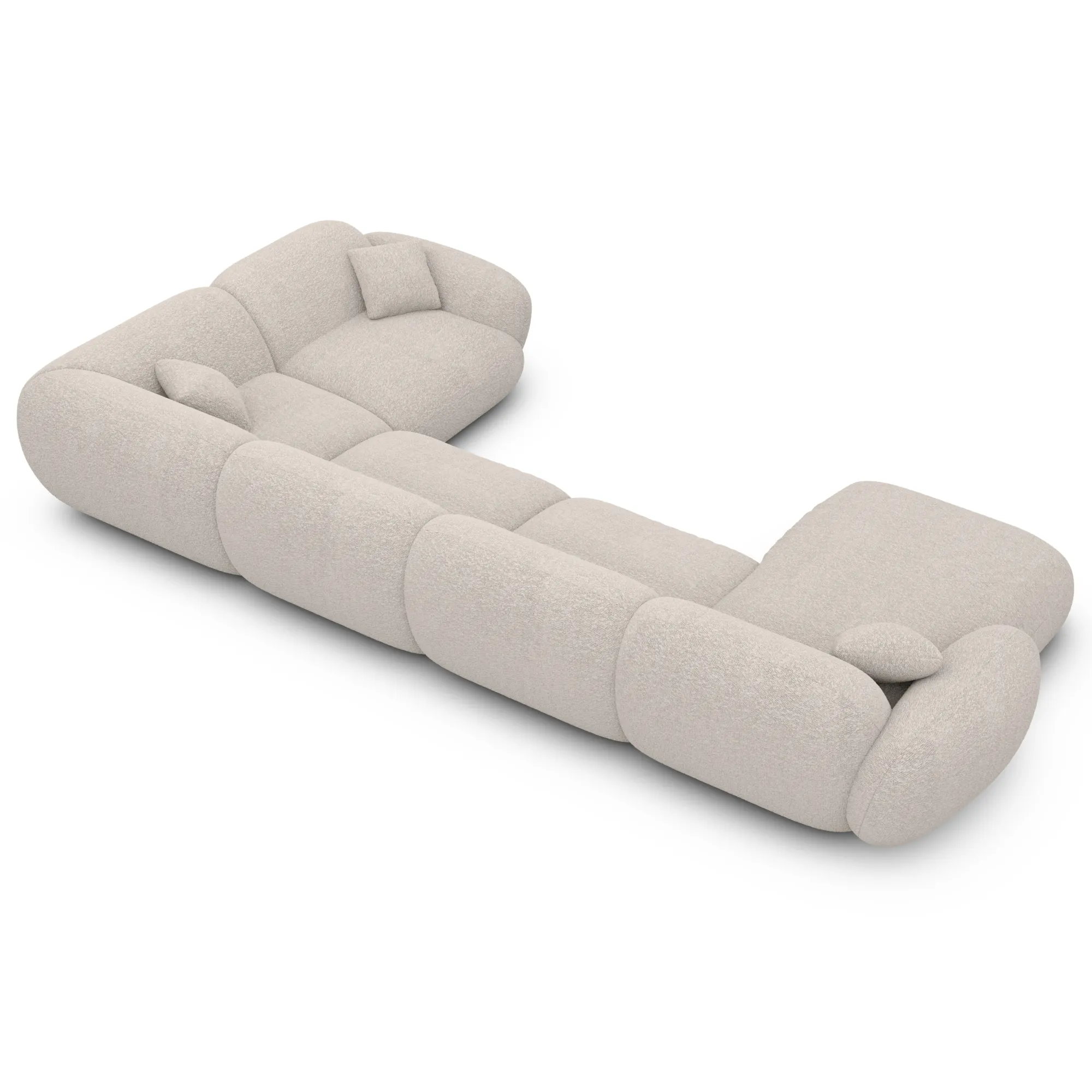 Bouclé U-Form XL Wohnlandschaft Elara – Bild 24
